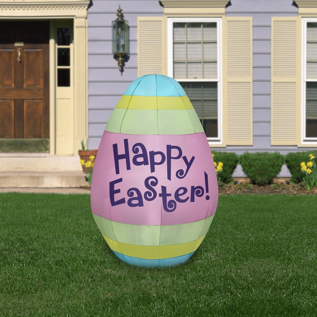 Easter Egg Inflatable Decoration, Pink, Easter Collection, 66 Inches