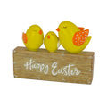 Happy Easter Table Decoration, Decorated with 3 Chicks, Easter Collection, 6 Inches