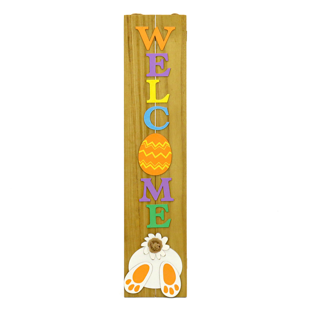 Welcome Easter Sign Porch Decoration, Easter Collection, 43 Inches
