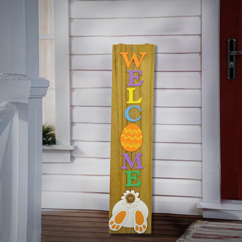 Welcome Easter Sign Porch Decoration, Easter Collection, 43 Inches