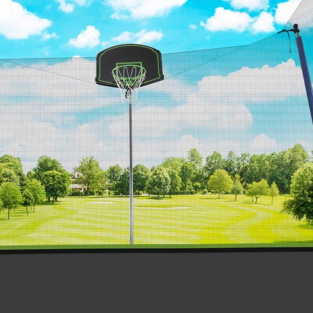 TRIPLE TREE 10 FT Trampoline with Safe Enclosure Net, 660 lbs Capacity for 3 Kids, Outdoor Fitness Trampoline with Waterproof Jump Mat Ladder for Indoor Park Kindergarten Toddler Trampolines